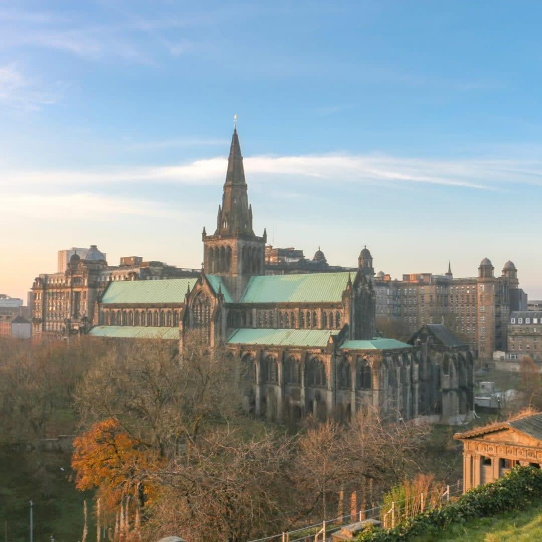 Bright Central Flat With Balcony And Free Parking Glasgow Exterior foto